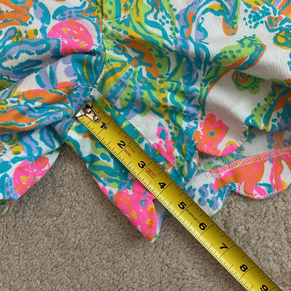 Lilly Pulitzer Buttercup Scalloped Shorts Size 0 Casa Marina White Resort - Picture 11 of 11